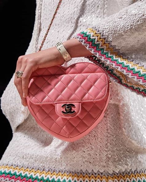 Chanel Heart Shaped Bag Details .